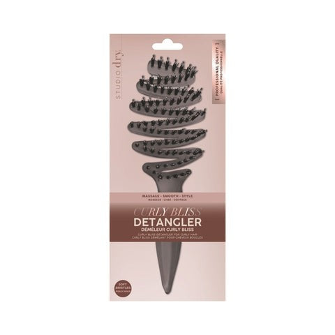 Studio Dry - Hairbrush Zig Zag Detangler Brown
