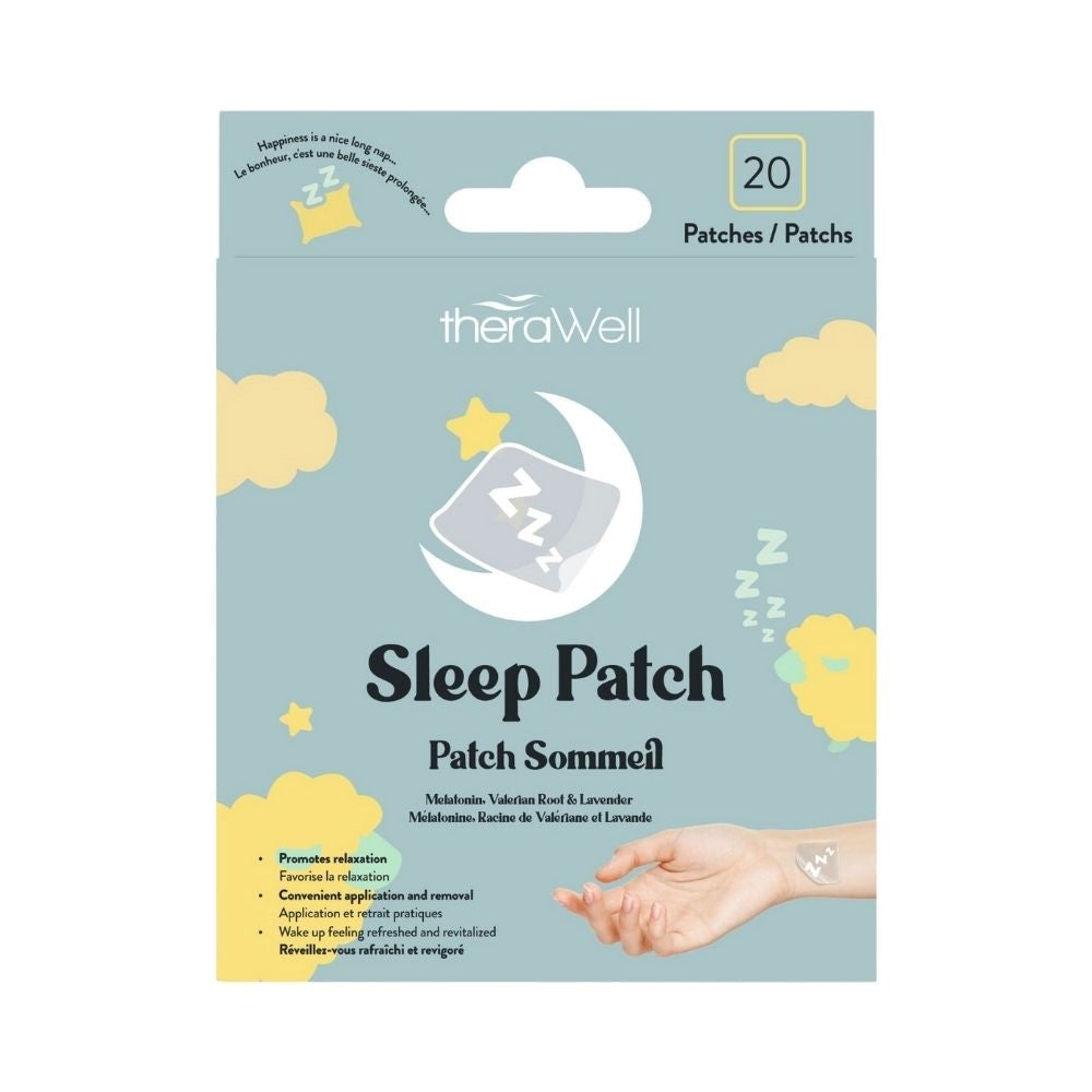 theraWhell 20 Sleep Patches - Melatonin, Valerian Root and Lavender 