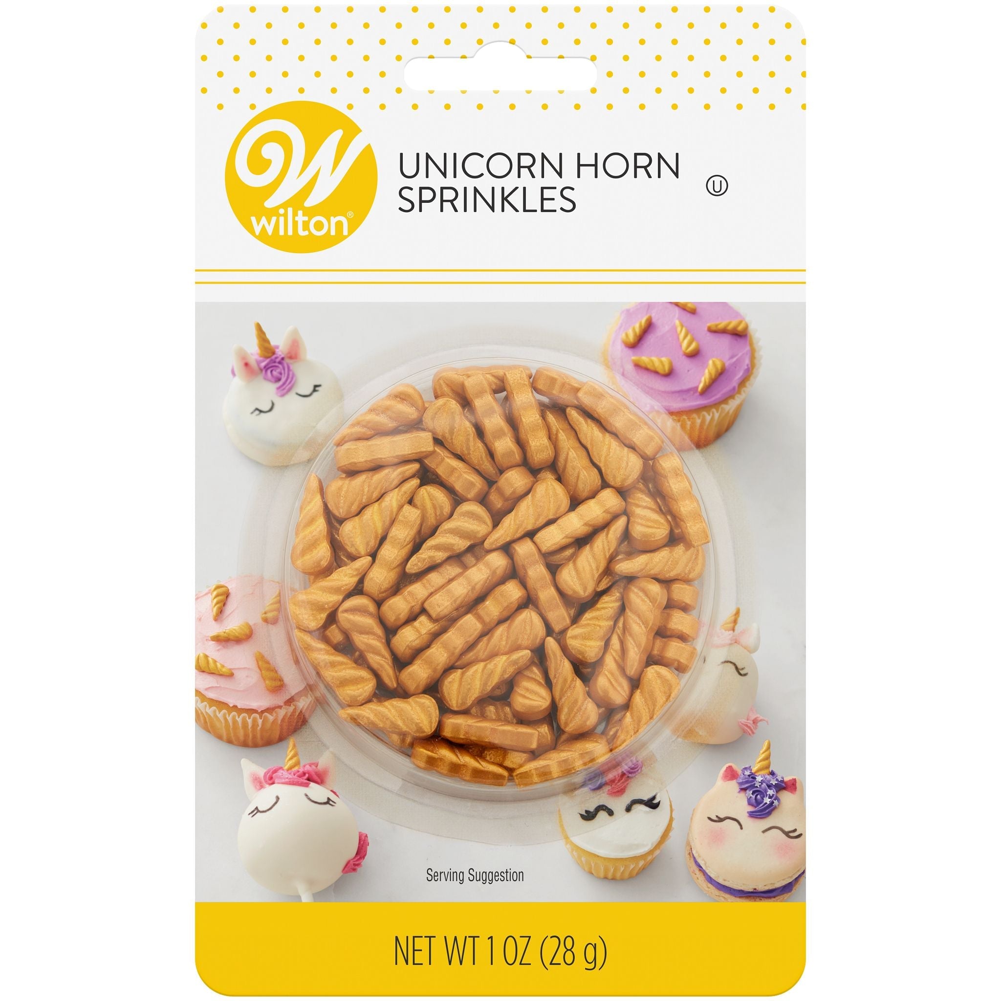 Wilton Sprinkles Mix - Gold Unicorn Horns 1oz (28g)