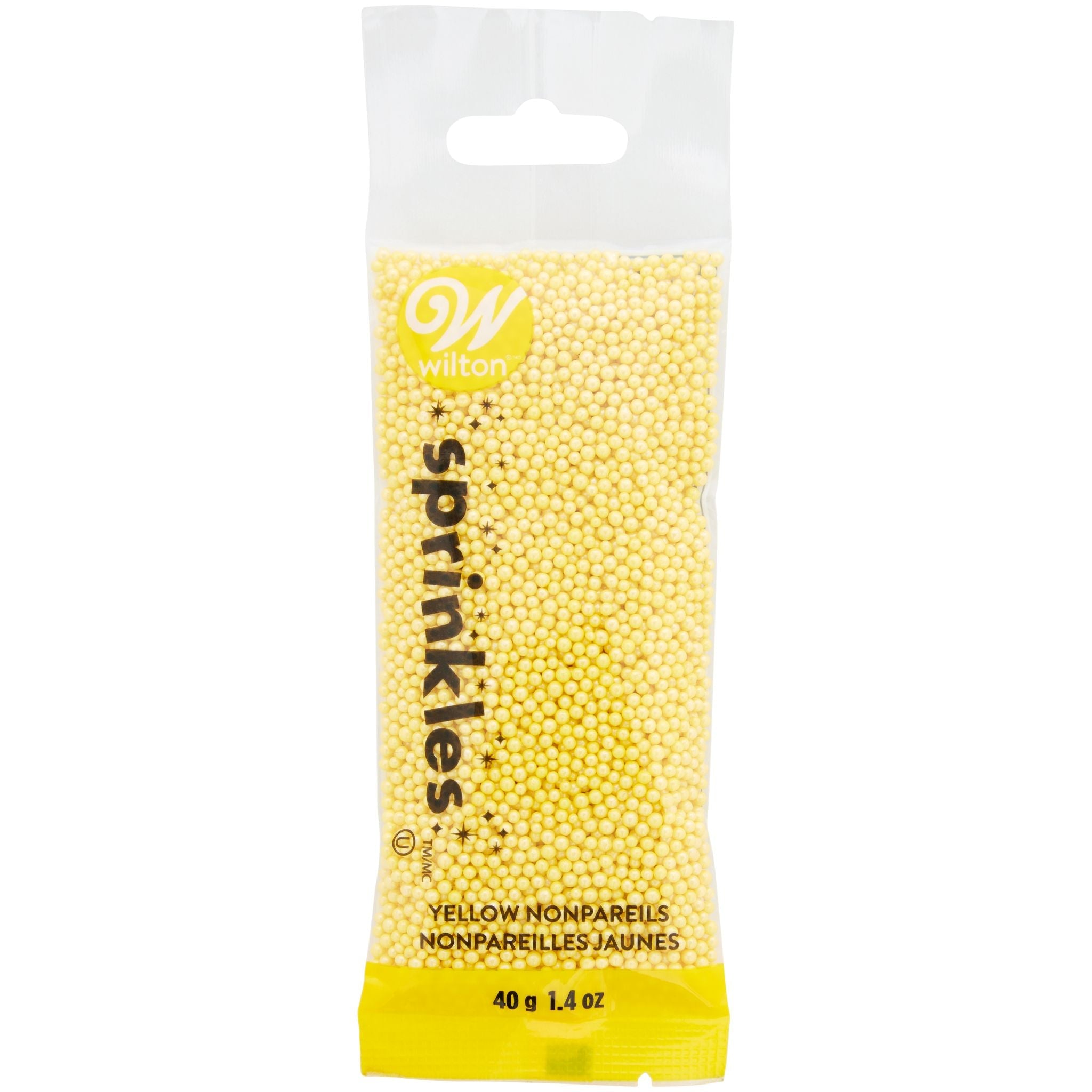 Wilton Sprinkles Yellow Nonpareils 1.4oz (40g)  