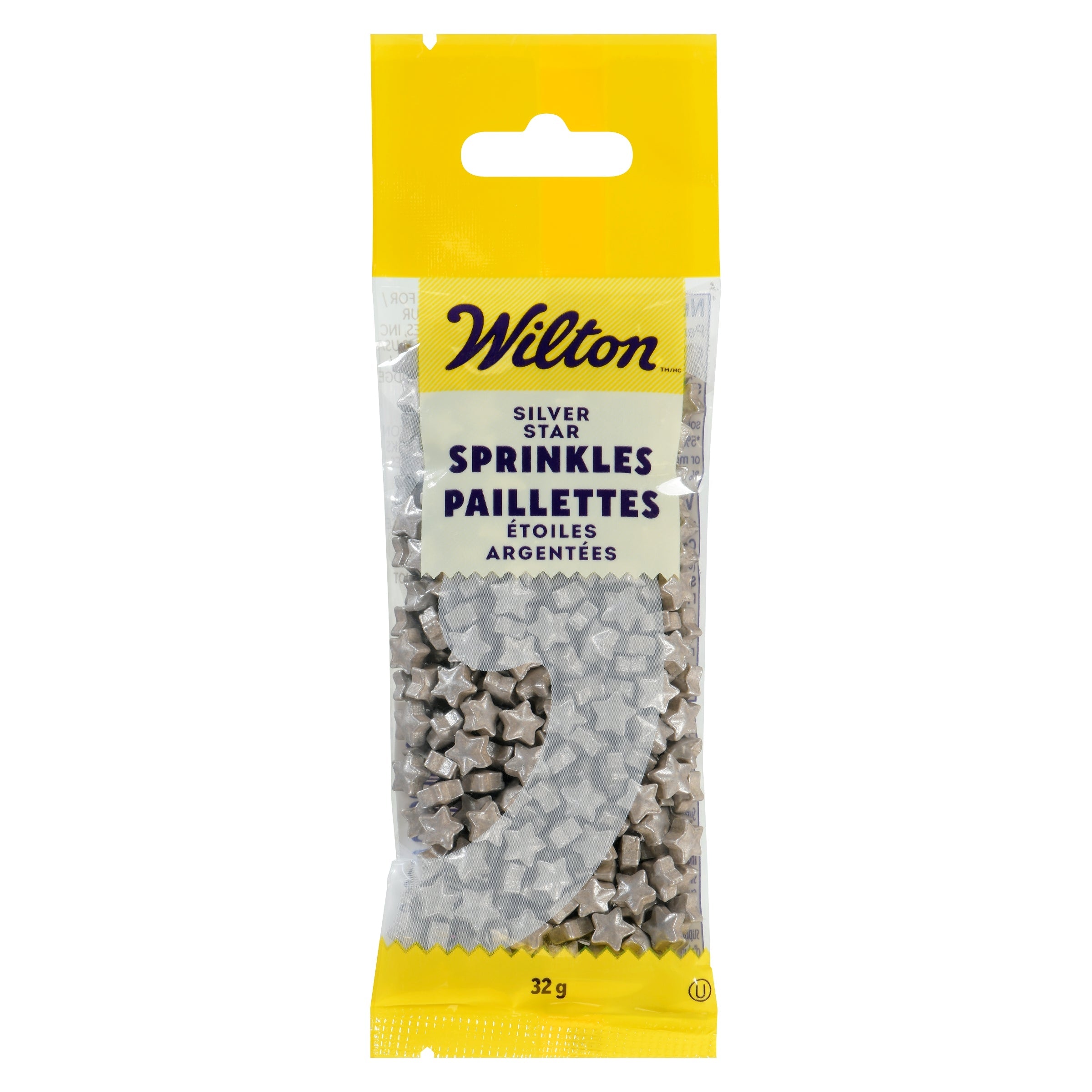 Wilton Silver Star Sprinkles 1.12oz (32g)