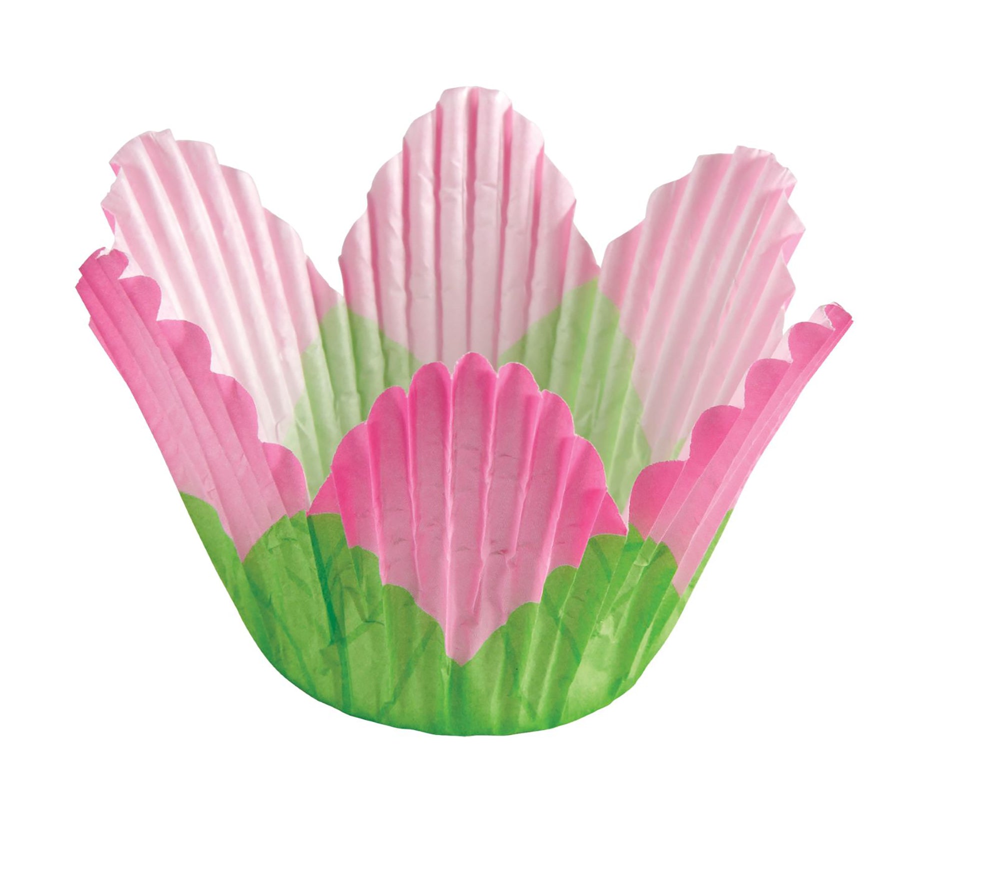 Wilton 24 Paper Baking Cups Pink Petal 2.5in