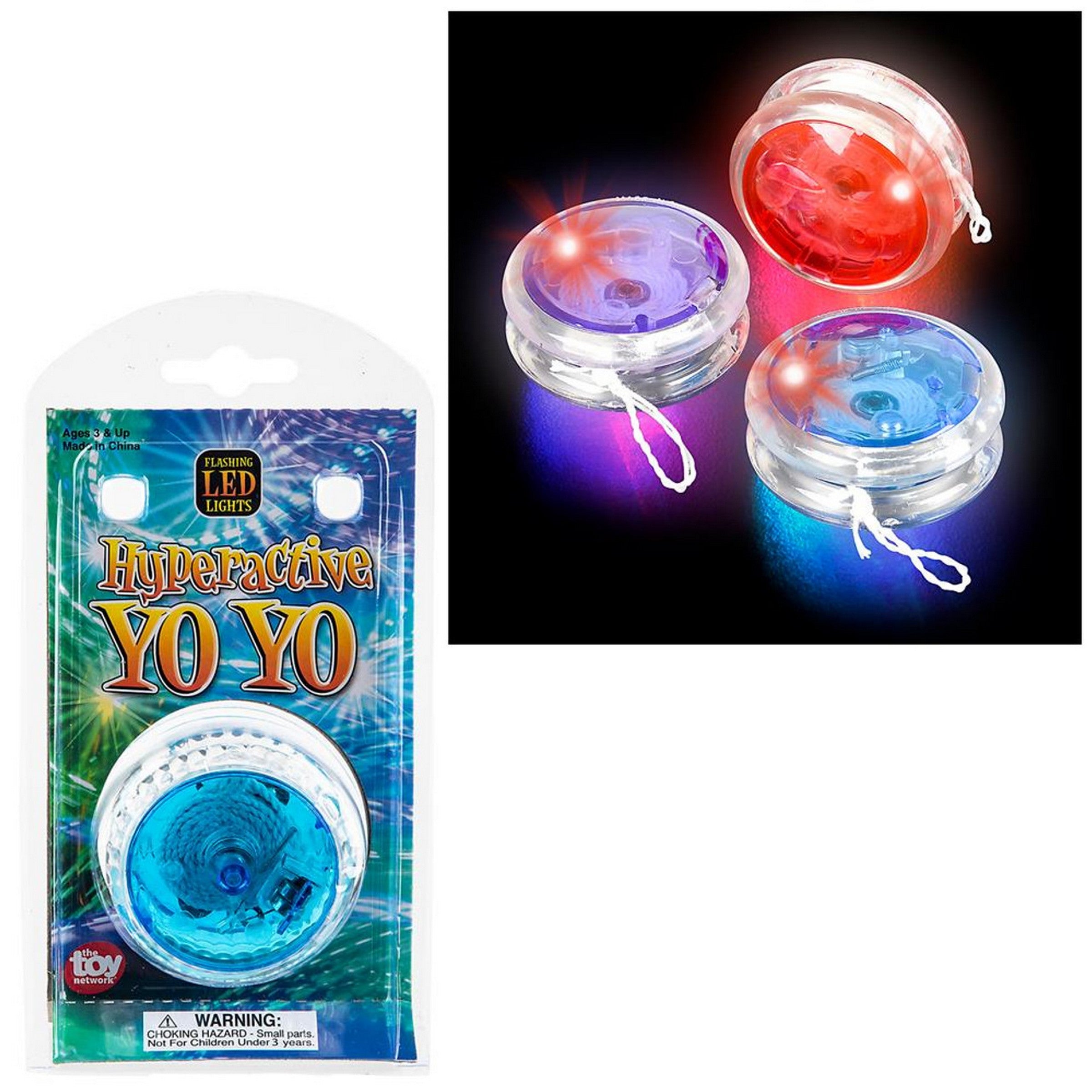 Light-up Hyperactive Yoyo - Batteries non-replaceable 2.25in  Age 3+ VRT