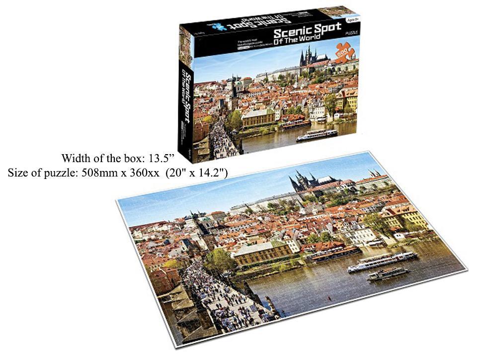 Casse-Tete Prague, 500 Pieces, 8 Ans+, 20x14.2po