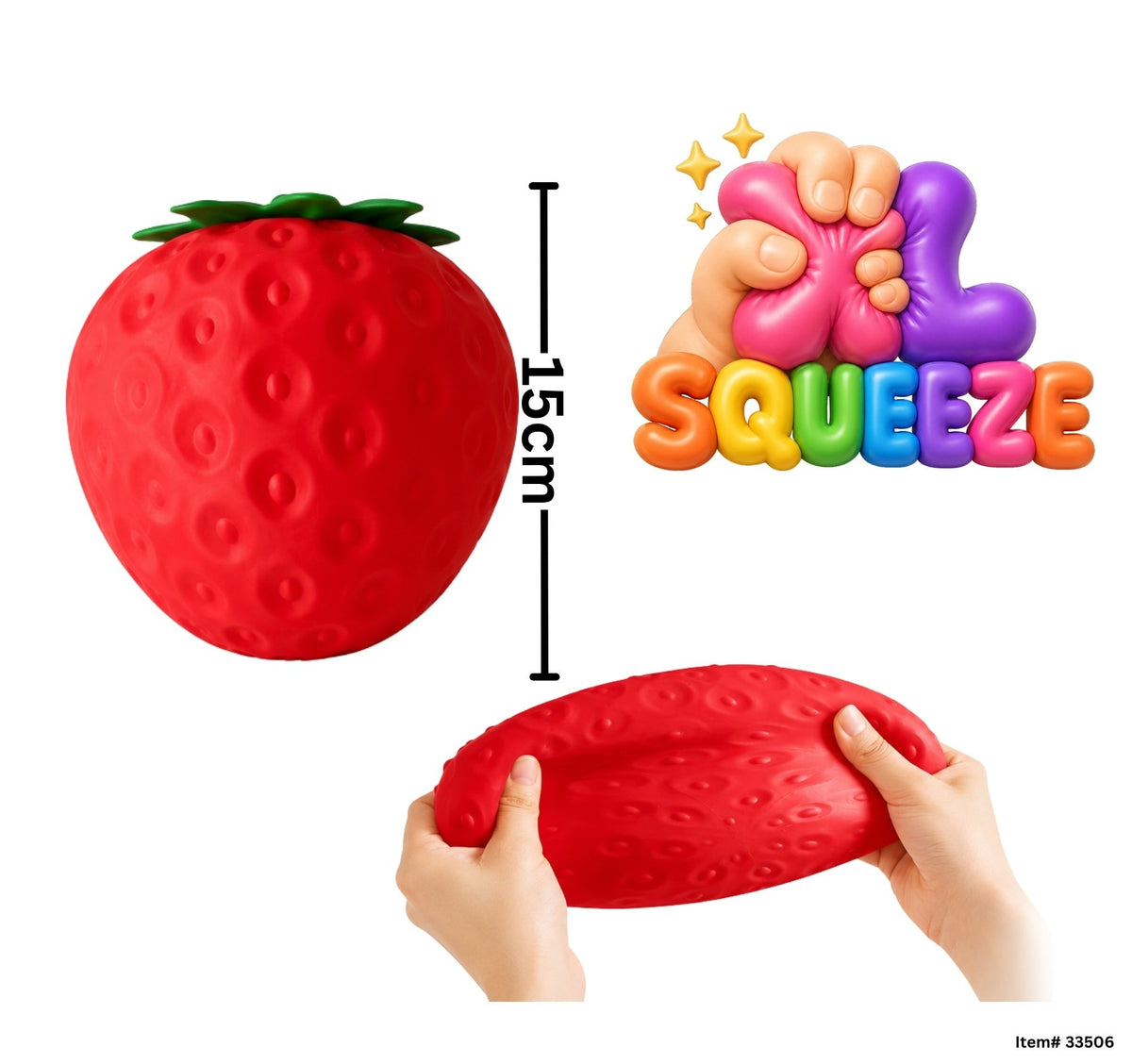 Fraise squishy XL 15cm