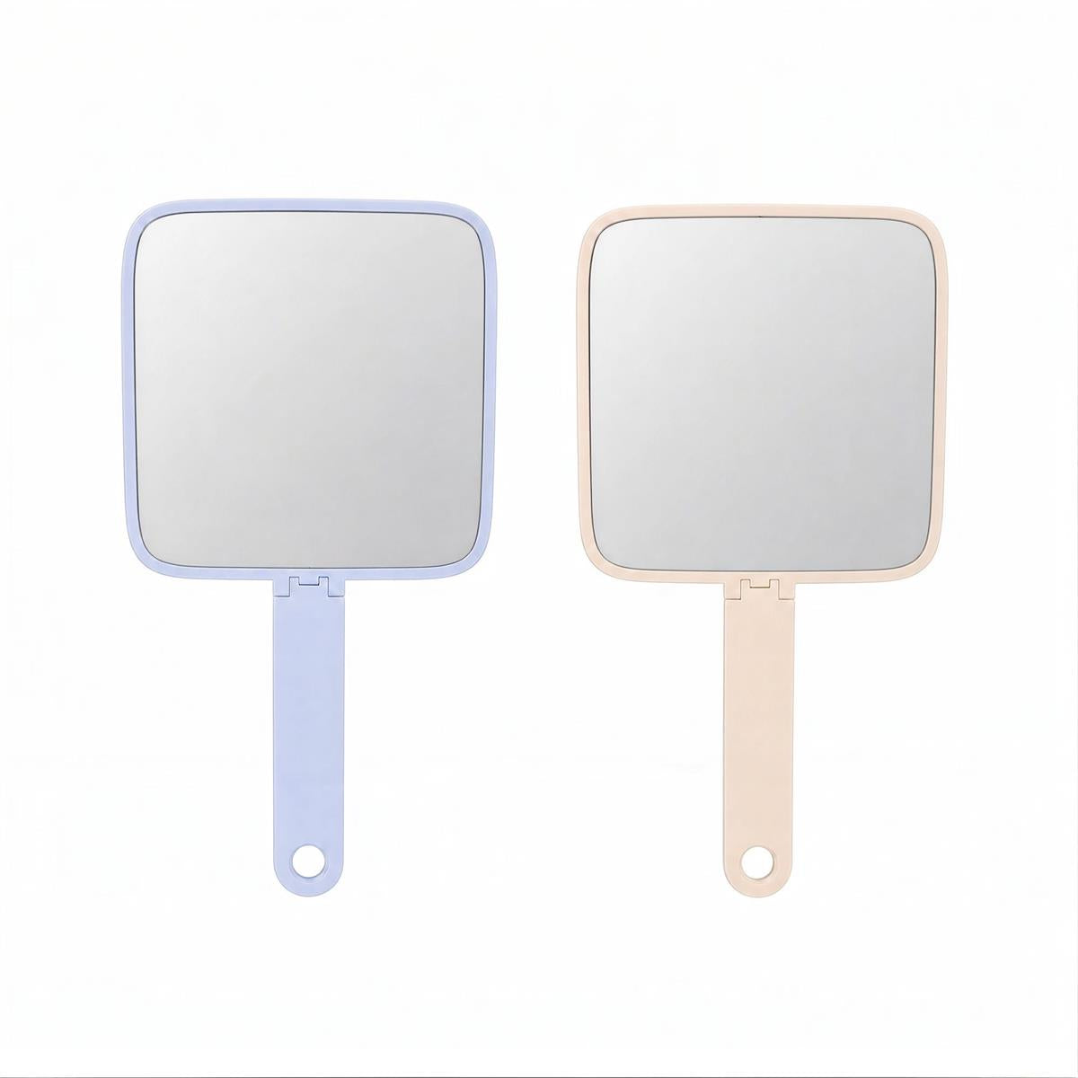 Bodico Miroir à main à poignée pliable 18.5x9.2cm