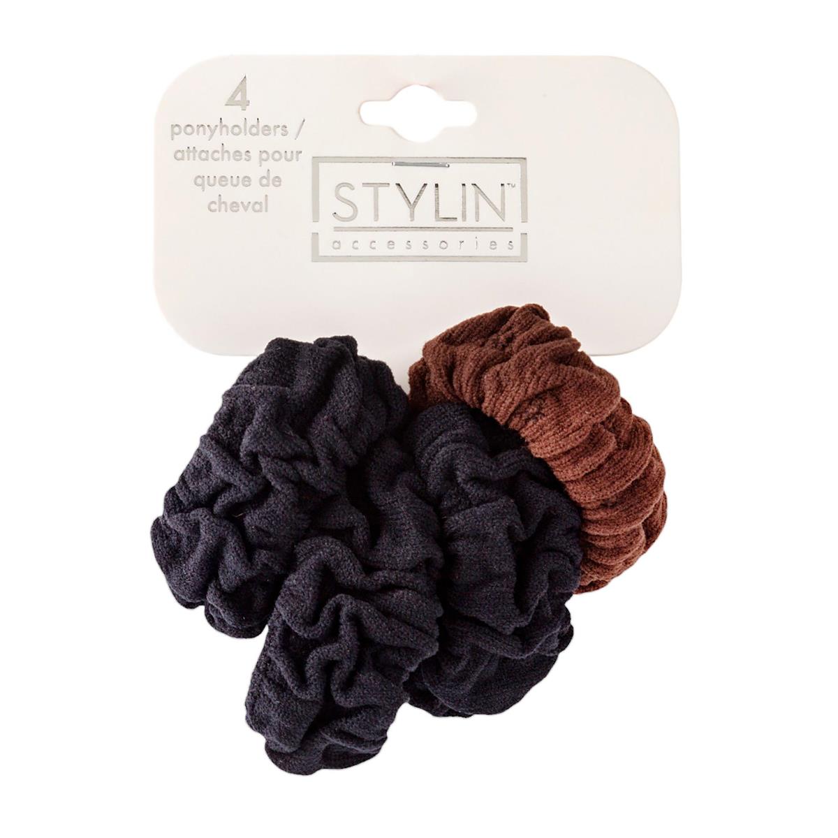 4-Piece Knit Ponytail Holders