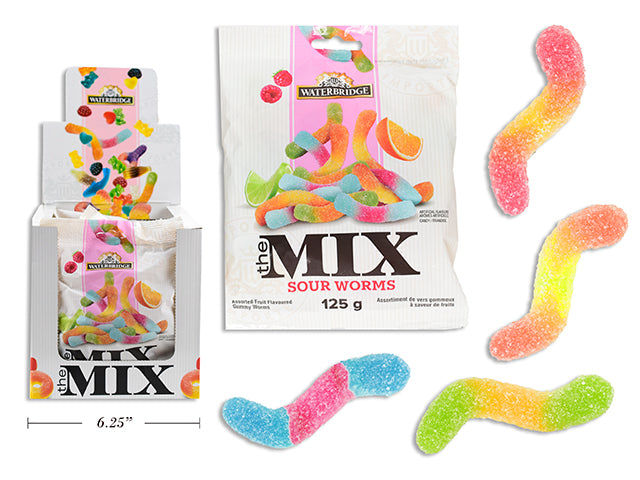 The Mix Gummy Sour Worms, 125g
