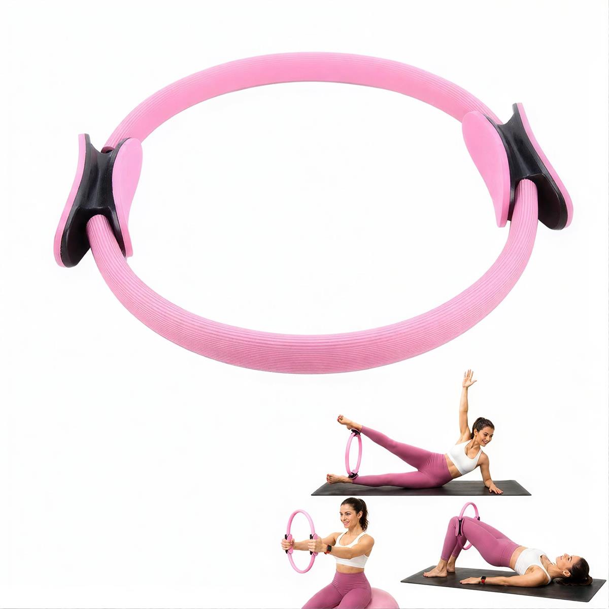 Bodico Fit Anneau de Pilates rose 40.5x37cm