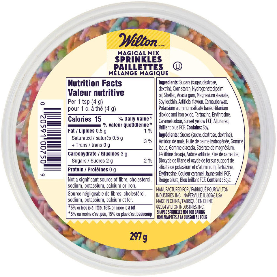 Wilton Sprinkles Mix - Magical, 297g Tub