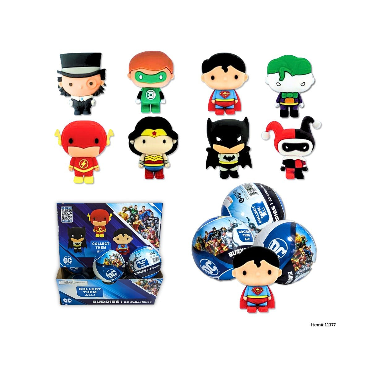 Figurines Collectionnables DC SuperHero, 7.5cm
