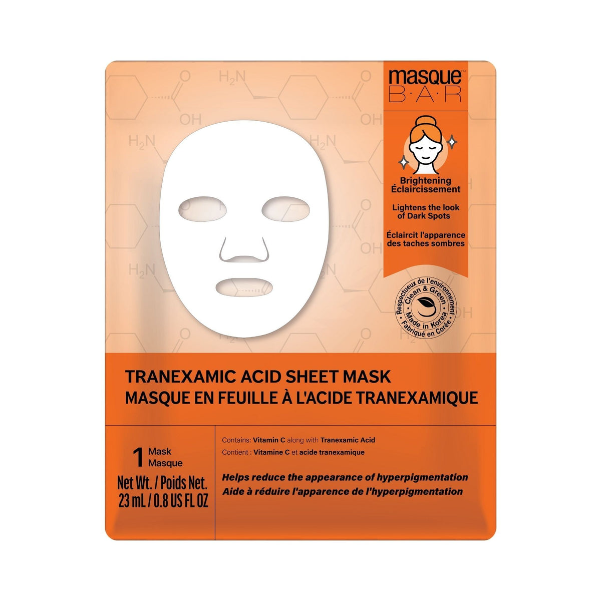 Masque Bar Masque en feuille acide tranexamique vitamine C