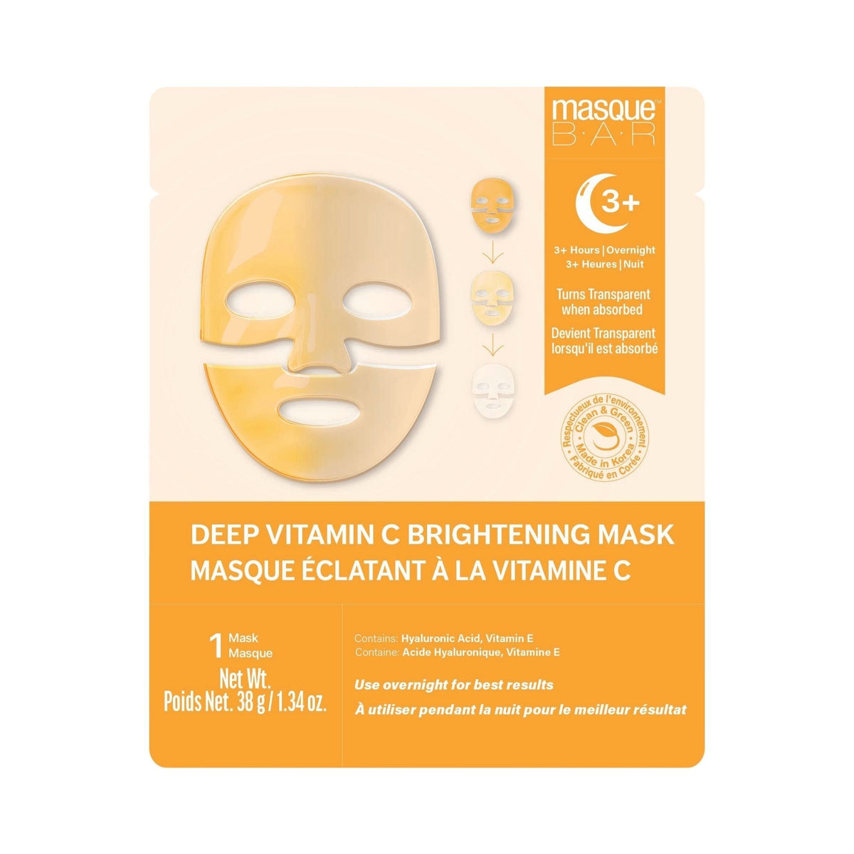 Masque Bar Masque éclaircissant vitamine C profond