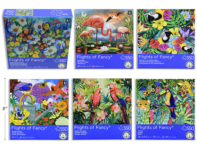Casse-Tête Collection Flights of Fancy, 550 Pièces, 24x18po (6 Styles Assortis)