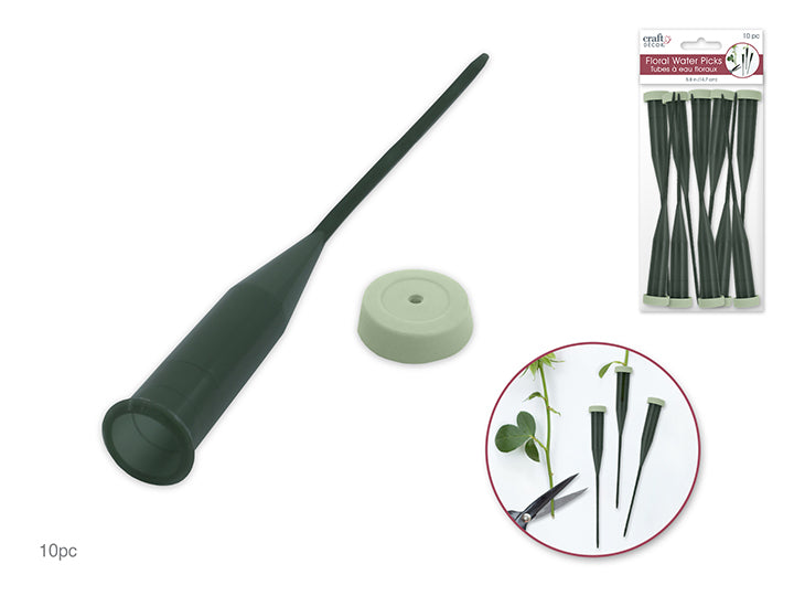 Floral Water Picks 5.8in 10pc