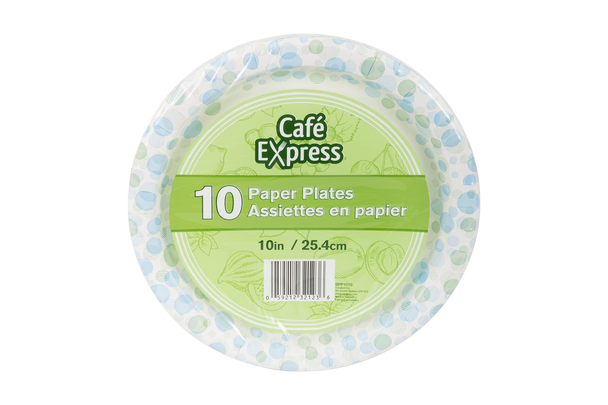 10 Assiettes en Carton, 10po