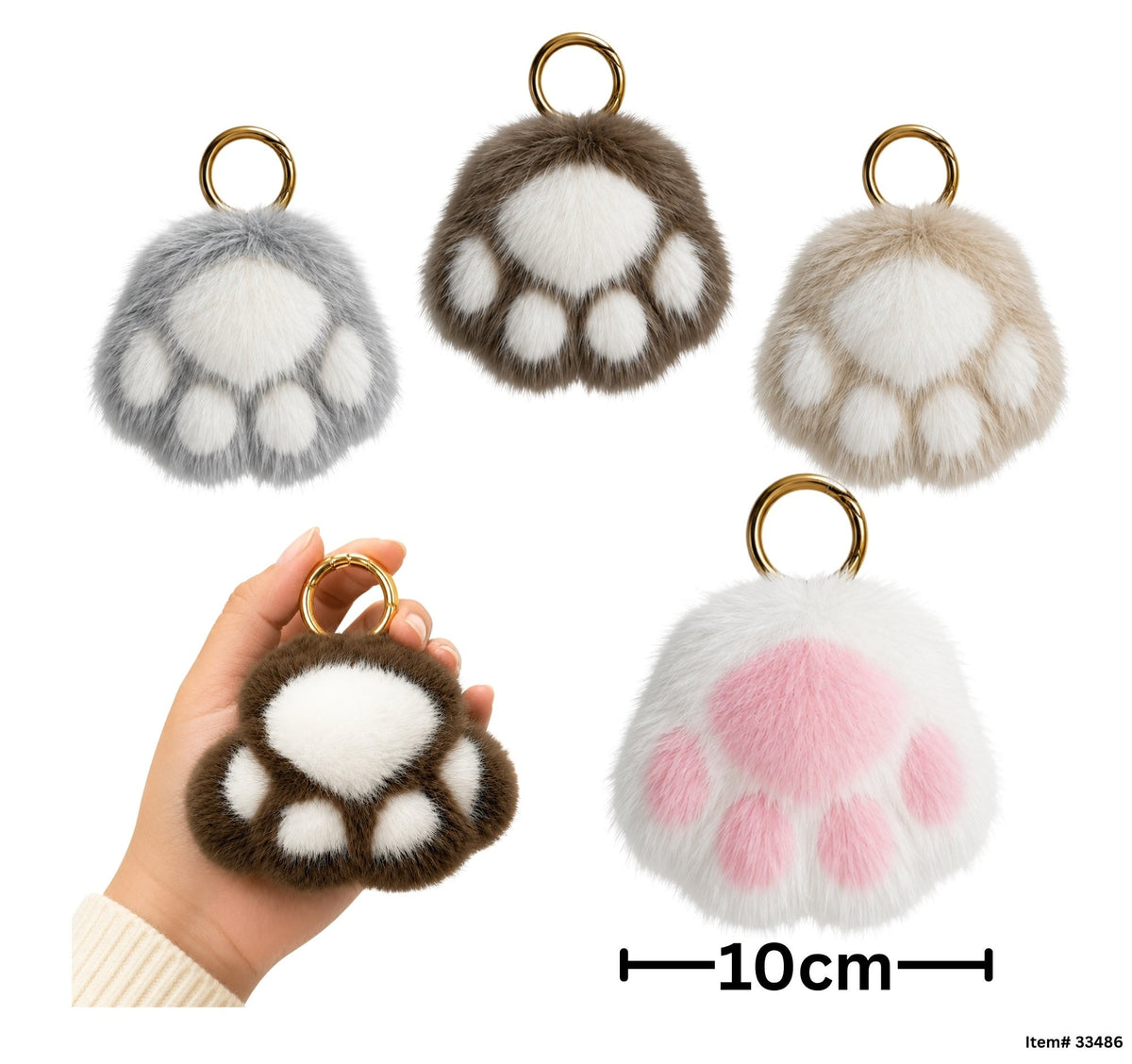 Patte de chat en peluche