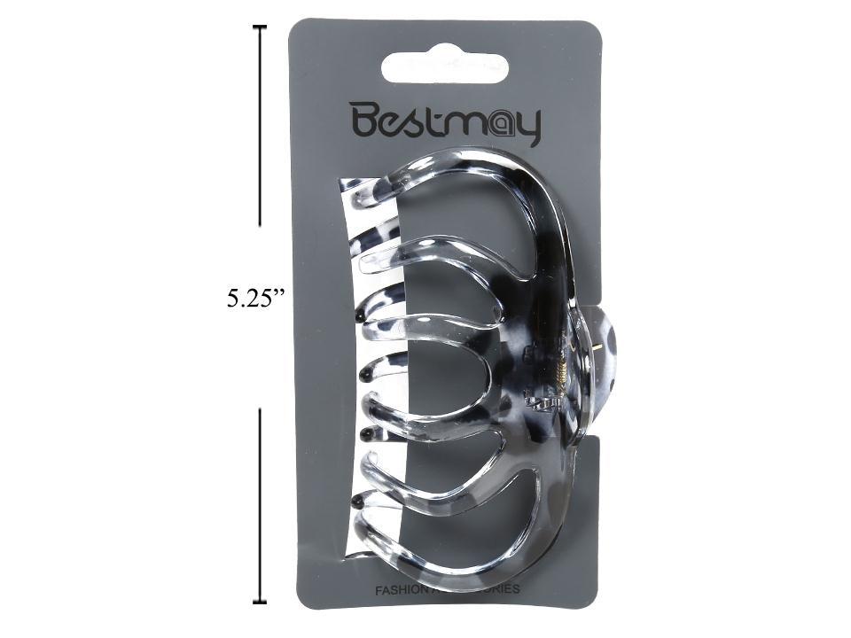 Black Marble Claw Clip