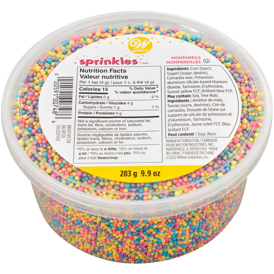 Wilton Mélange de Nonpareilles - Pastel Vif, Pot de 283g