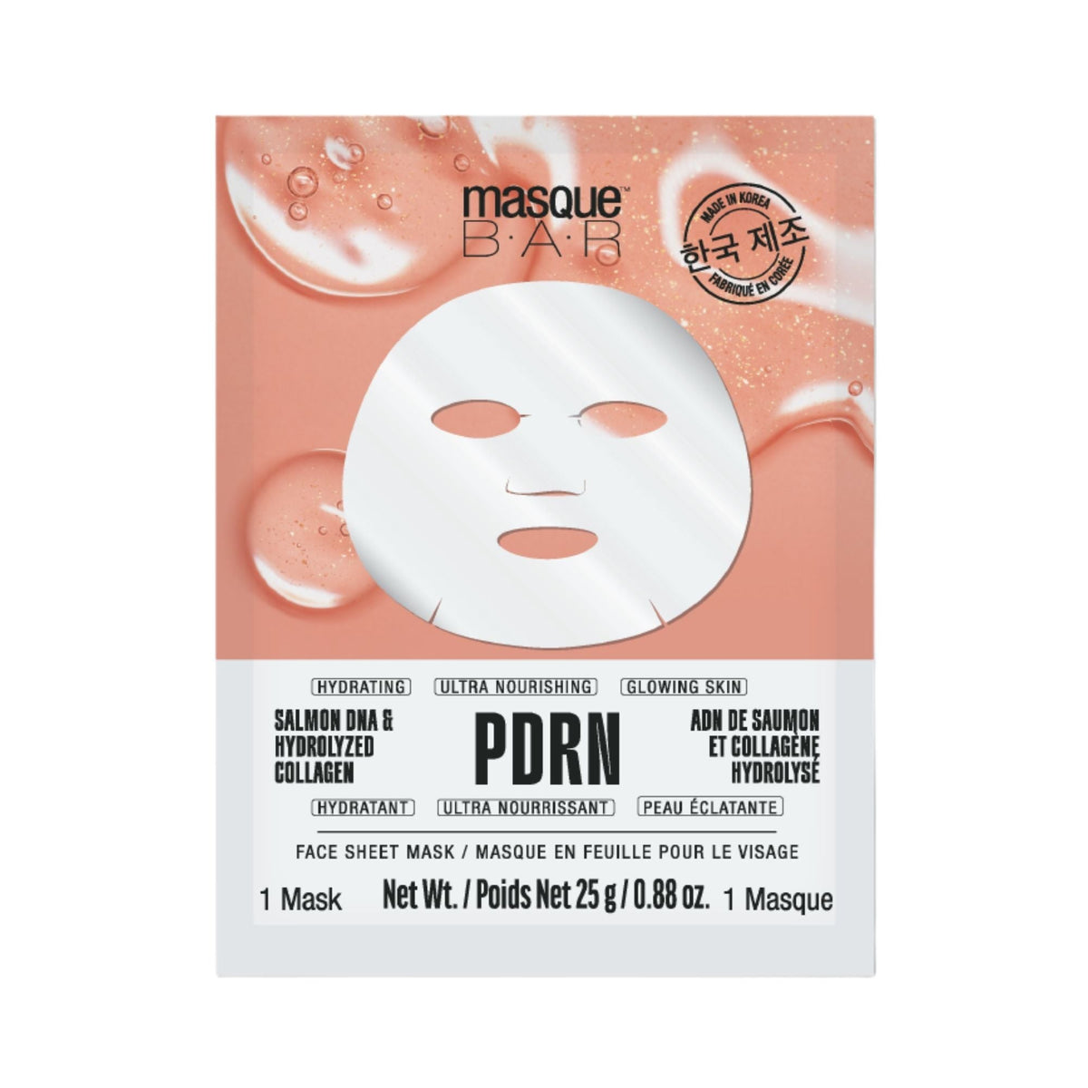 Masque Bar 5 masques en feuille PDRN en boîte