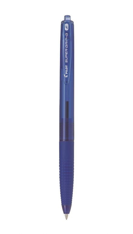 Stylo Retractable Super Grip G, Fine - Bleu