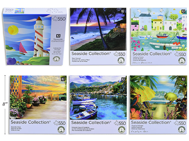 Casse-Tête Collection Bord de Mer, 550 Pièces, 24x18po (6 Styles Assortis)