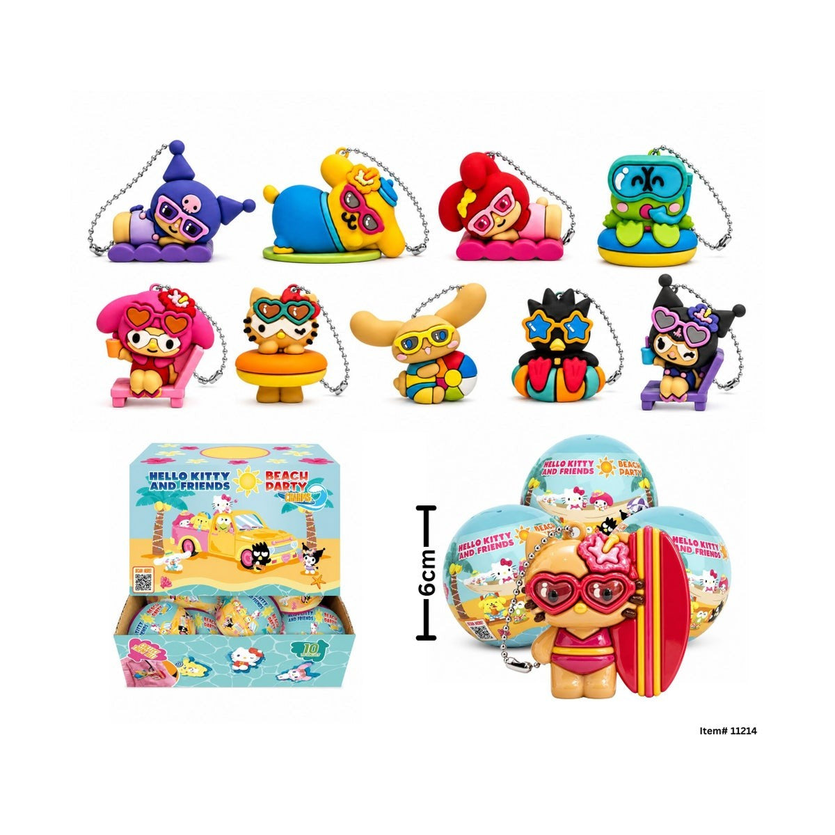 Hello Kitty Beach Party Charms
