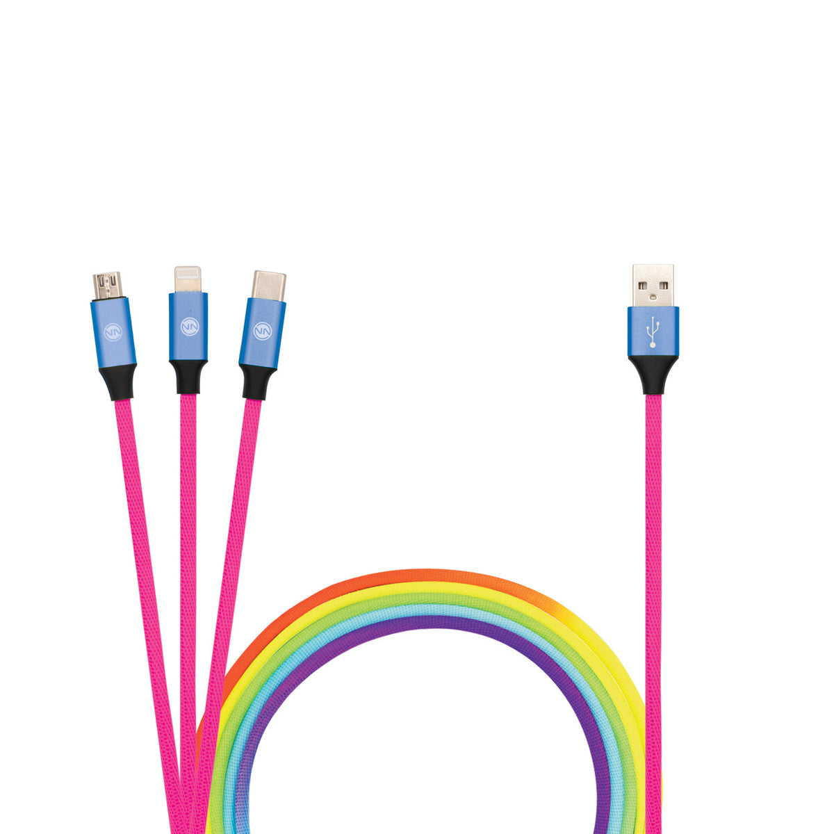 Cable de Charge Neon 3-en-1, 10pi
