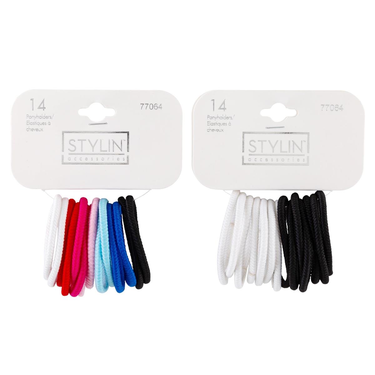 14-Piece Clasp-Free Ponytail Holders