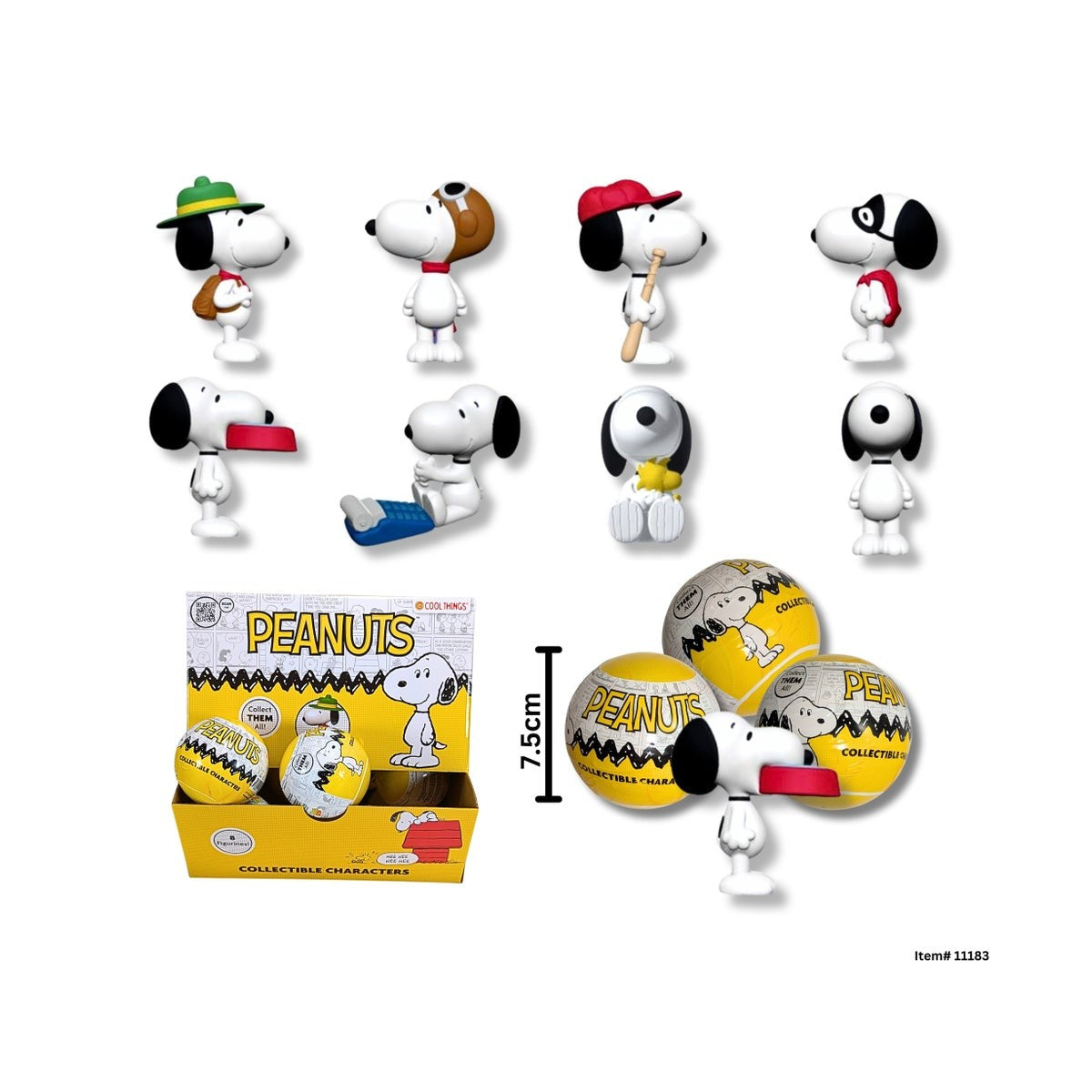 Figurines Collectionnables Snoopy Surprise, 7.5cm
