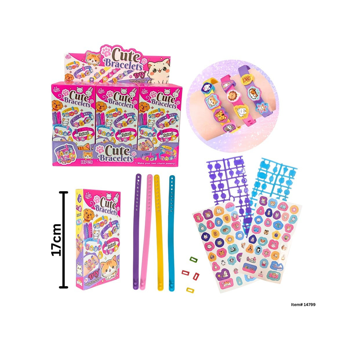 Trousse Bricolage 4 Bracelets - Motif Animaux