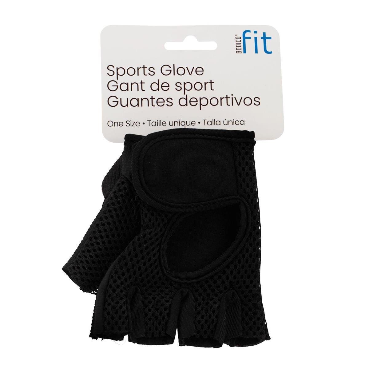 Bodico Fit Gants d'exercice noirs 14.5cm