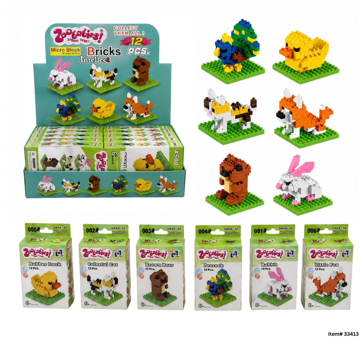 Blocs de construction animaux