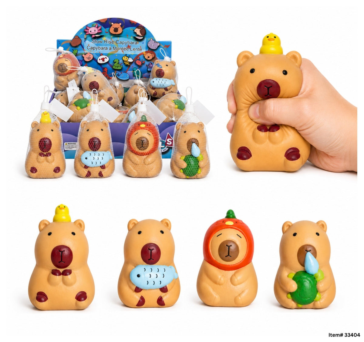 Capybara squishy à remontée lente