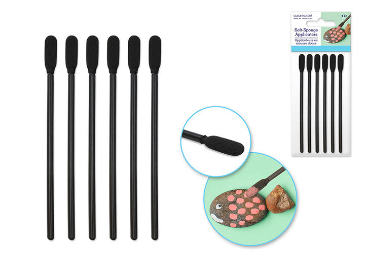 Mini Soft Sponge Applicator Brushes 6pc