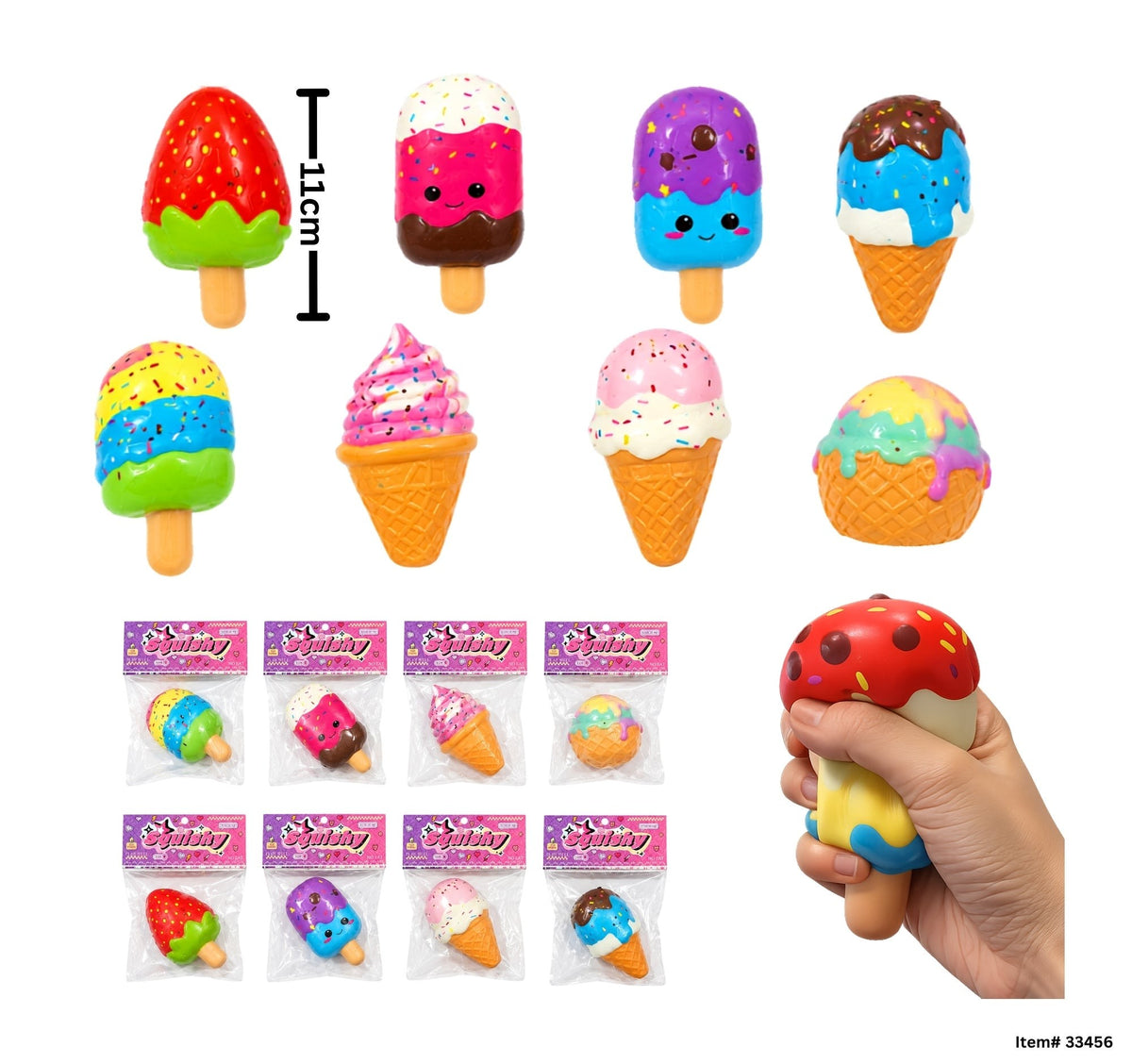 Glace mignonne squishy à remontée lente