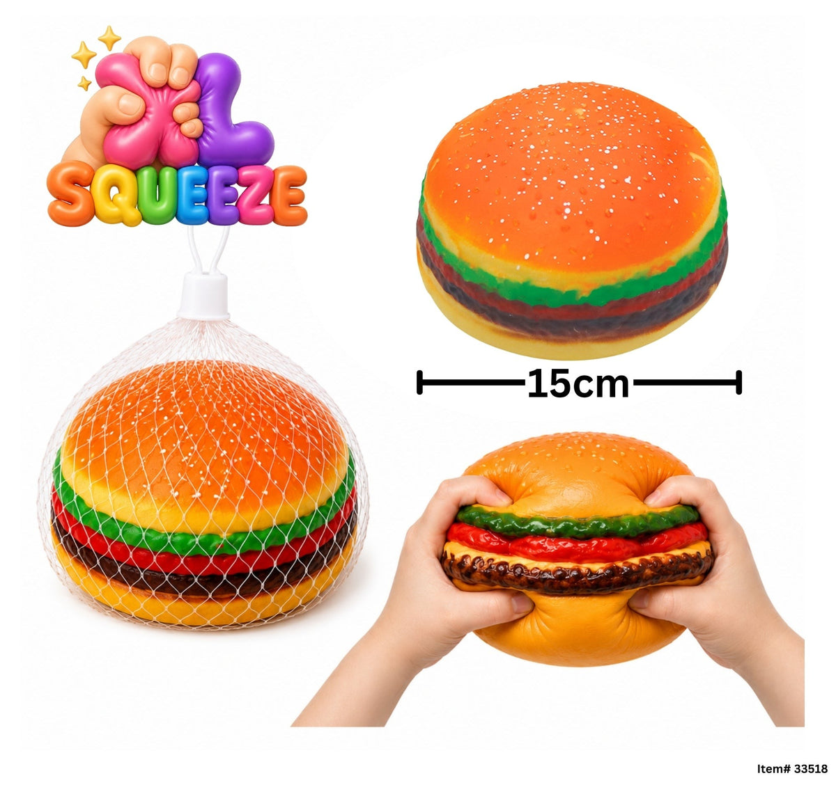 Burger squishy XL 15cm
