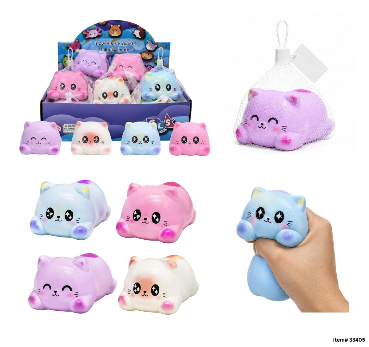Chat squishy à remontée lente