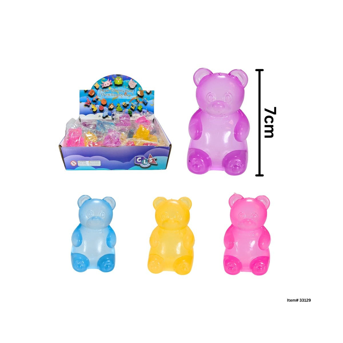 Jouet Squishy Ourson Gommeux