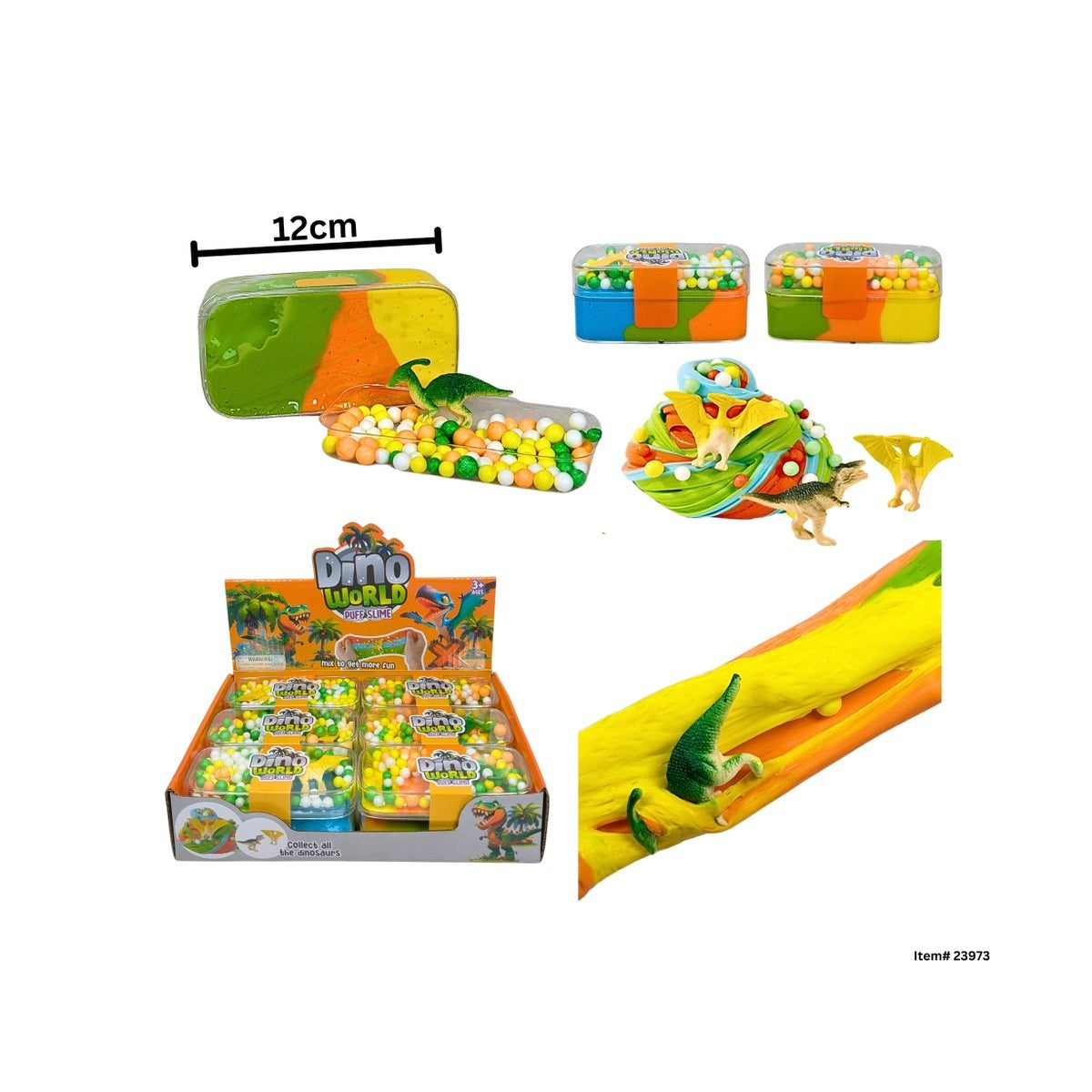 Slime Mousse Dino, 135g