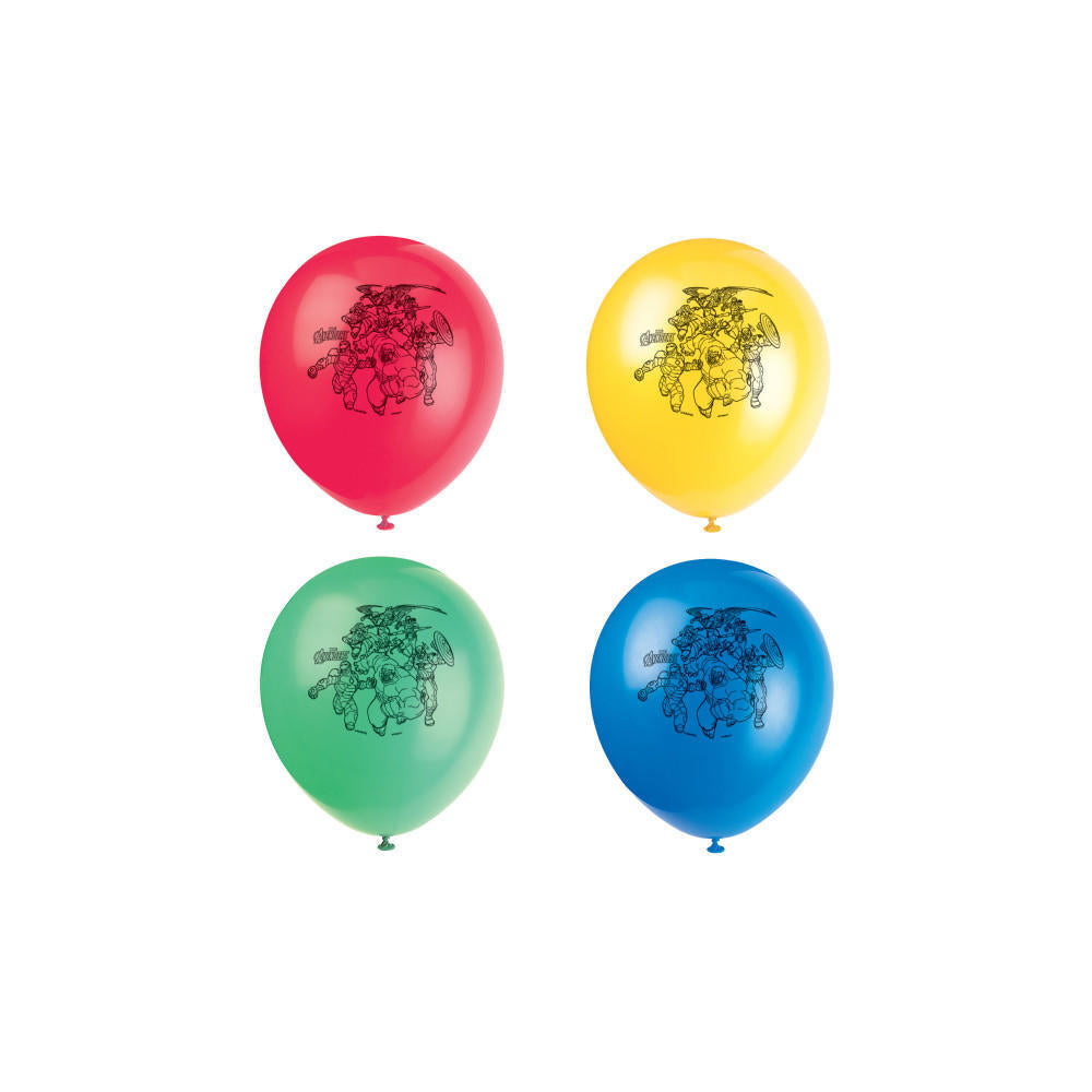 Avengers 8 Printed Latex Balloons 12in Assorted Colors