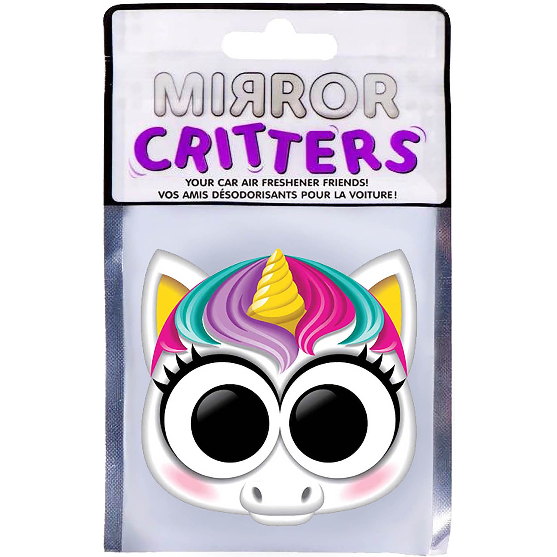 Mirror Critters Car Air Freshener Unicorn - Candy Fragrance 3.5x3in
