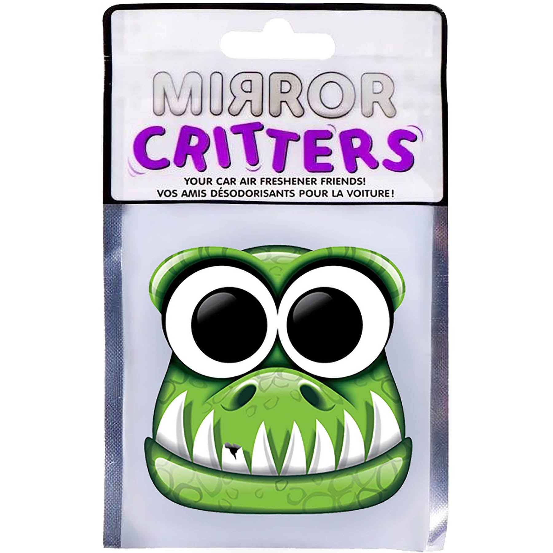 Mirror Critters Car Air Freshener Dinosaur - Fresh Pine Fragrance 3x3in