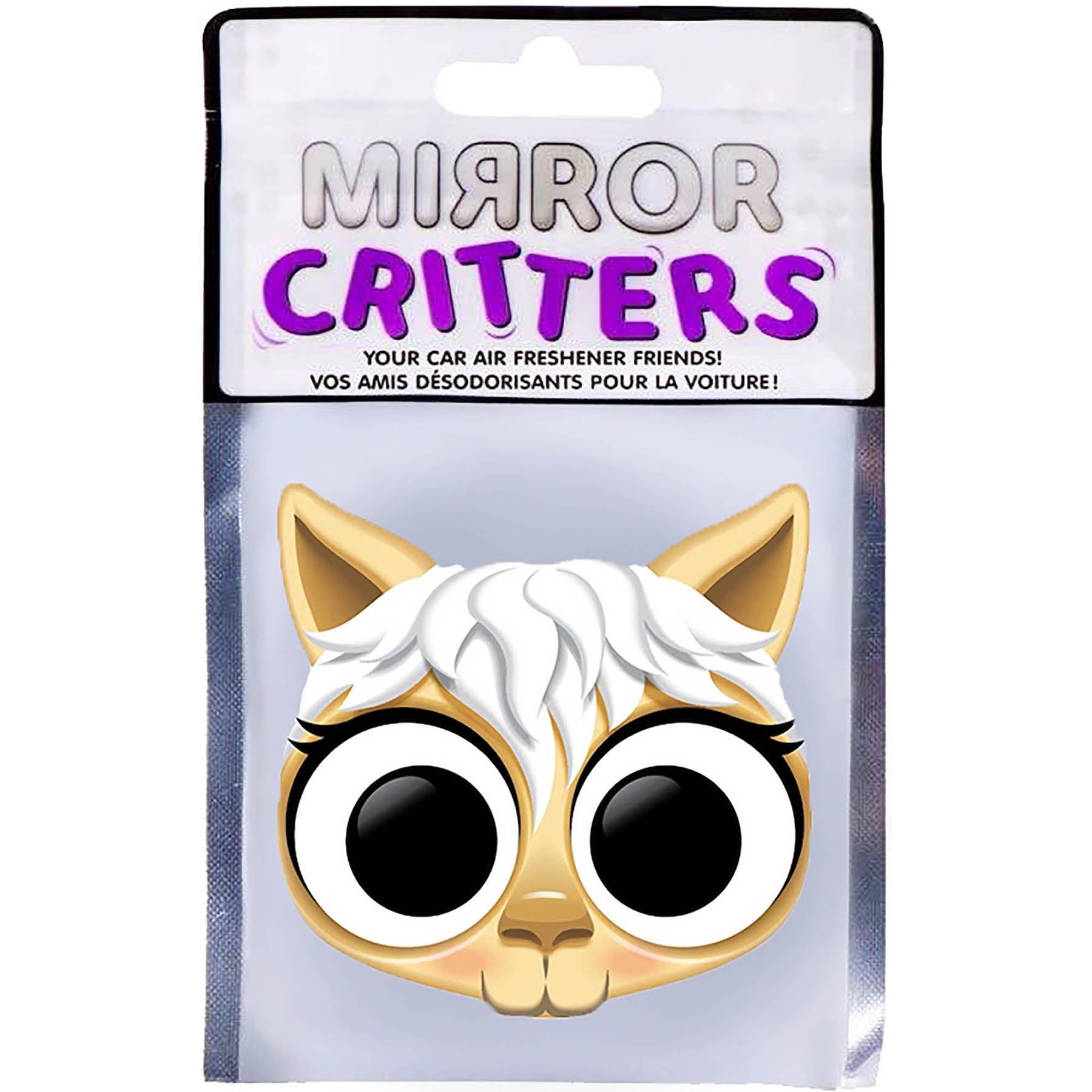 Mirror Critters Car Air Freshener Lama - New Car Fragrance 3x3in
