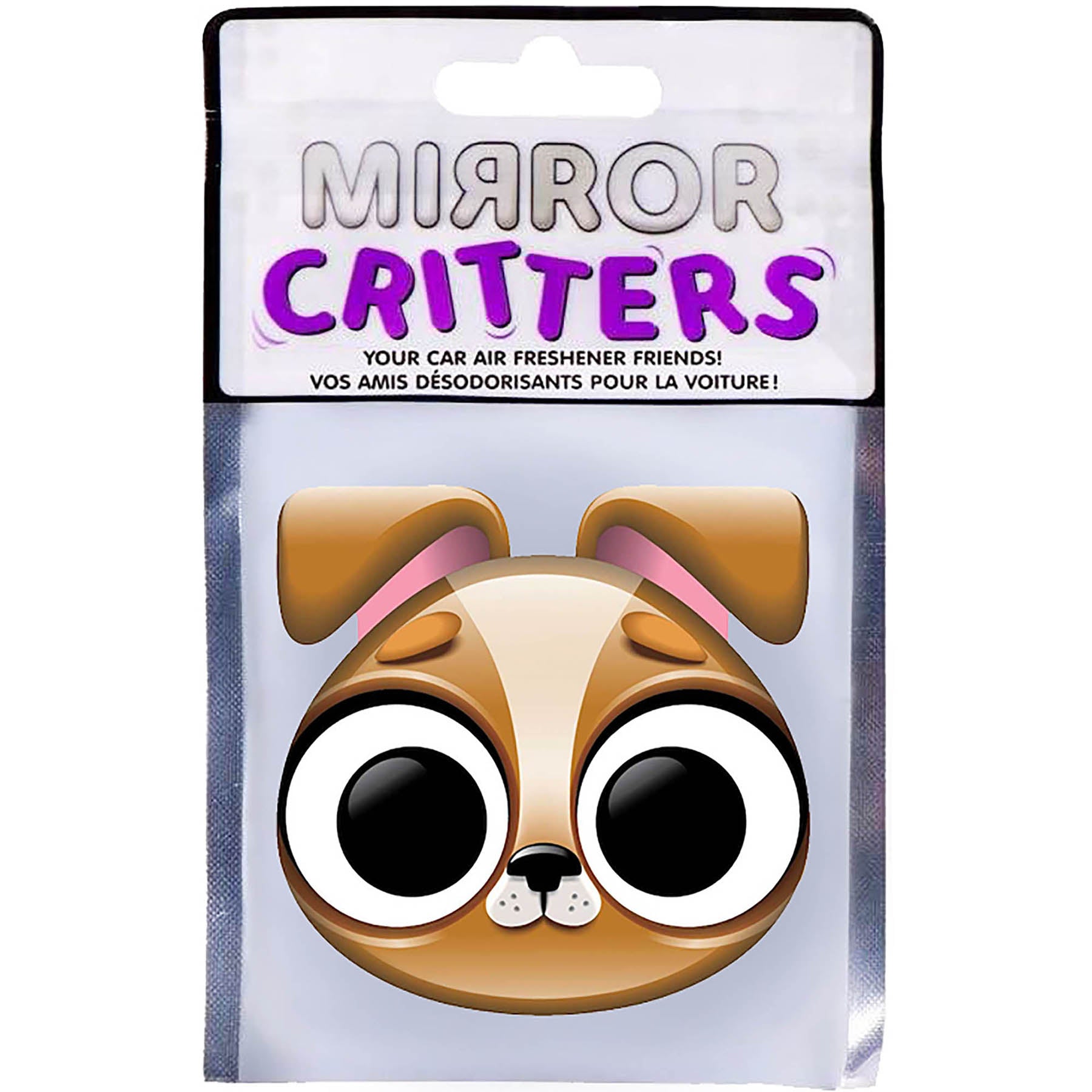 Mirror Critters Car Air Freshener Dog Terrier - Black Night Fragrance 3x3in