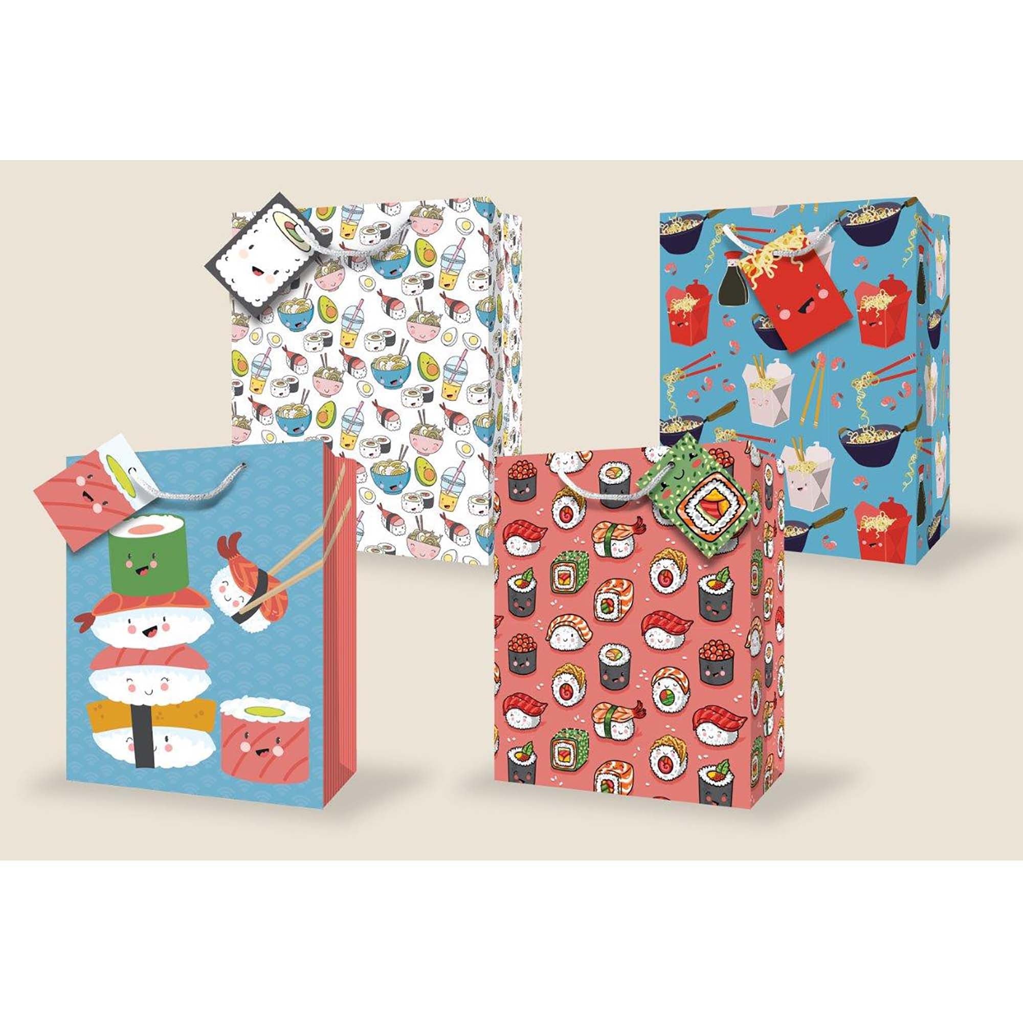 Mill Brook Gift Bag - Sushi Time Large 10.5x12.75x5.5in