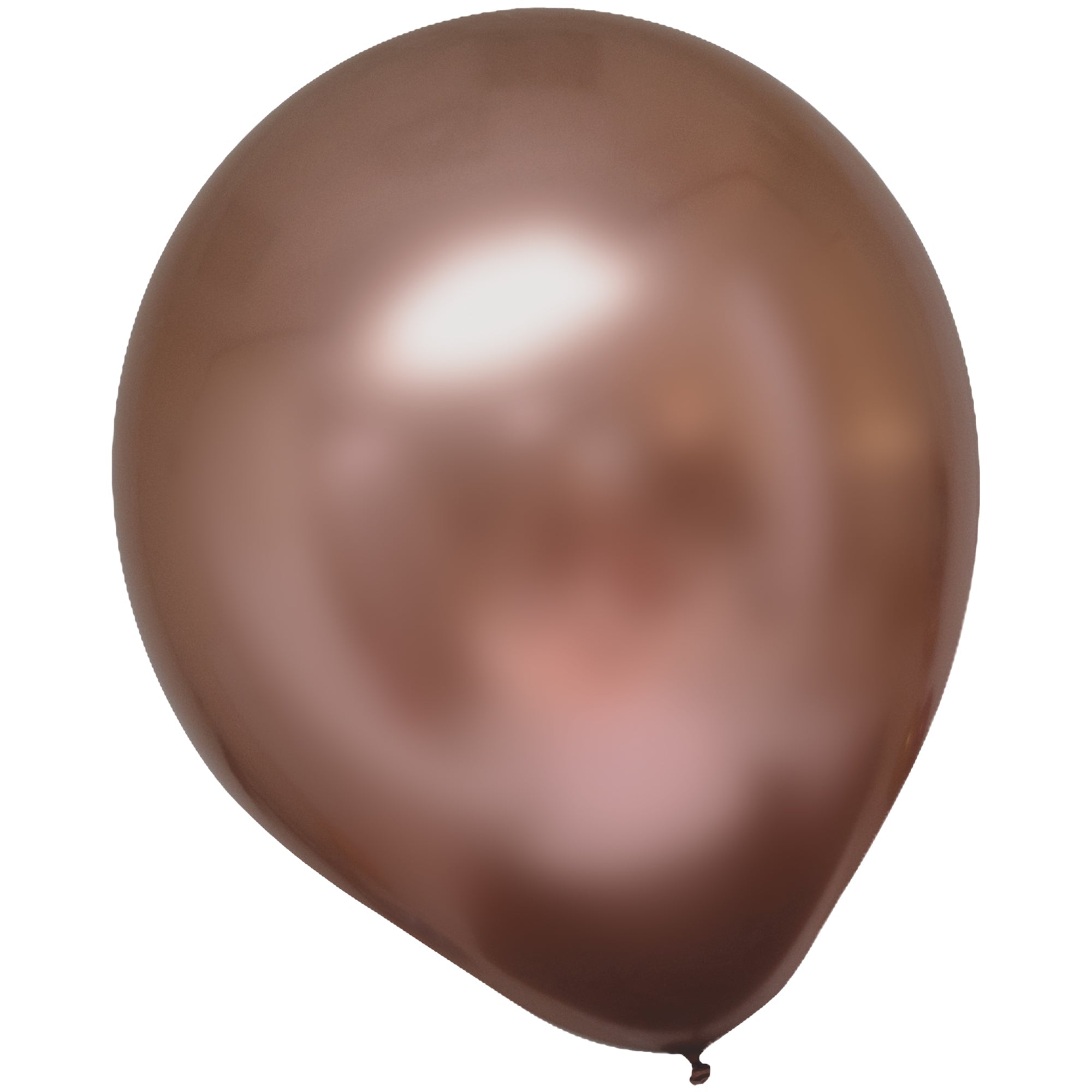 6 Satin Luxe Latex Balloons  Rose Copper  11in