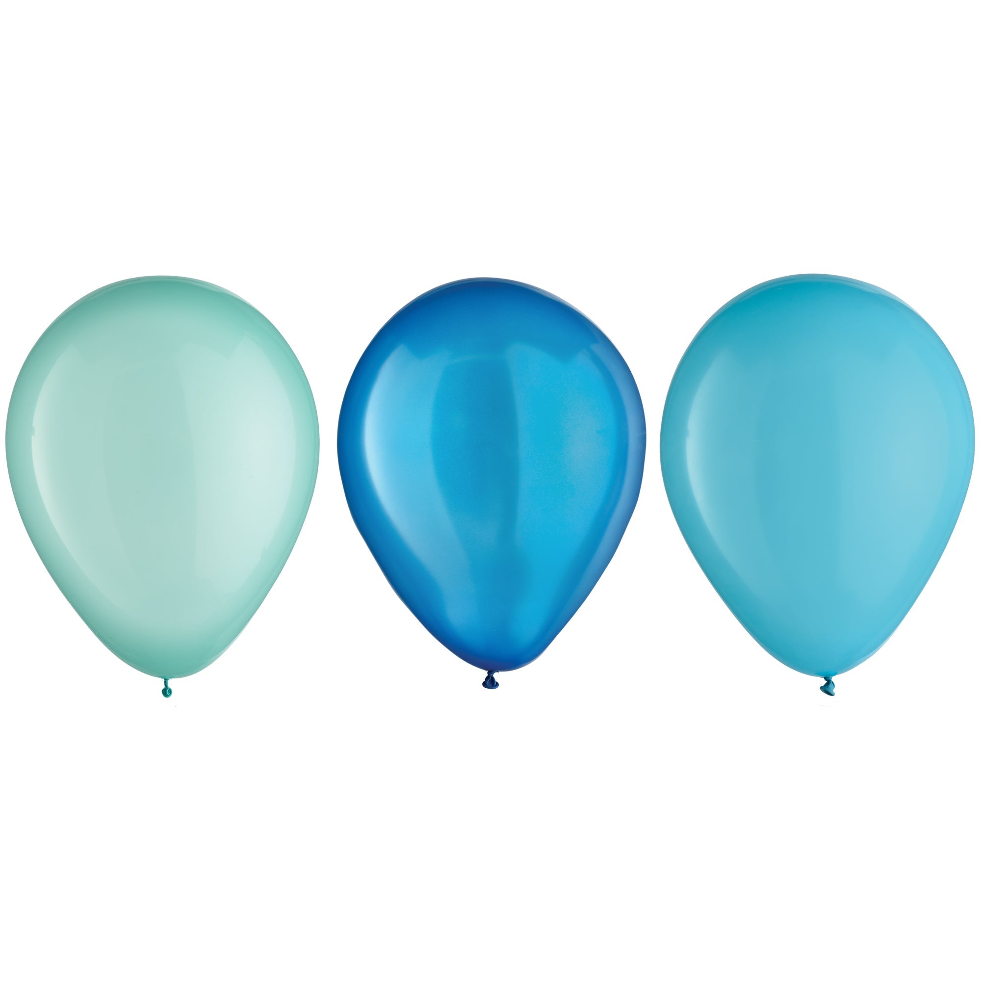 25 Latex Balloons  Aqua Blue  5in