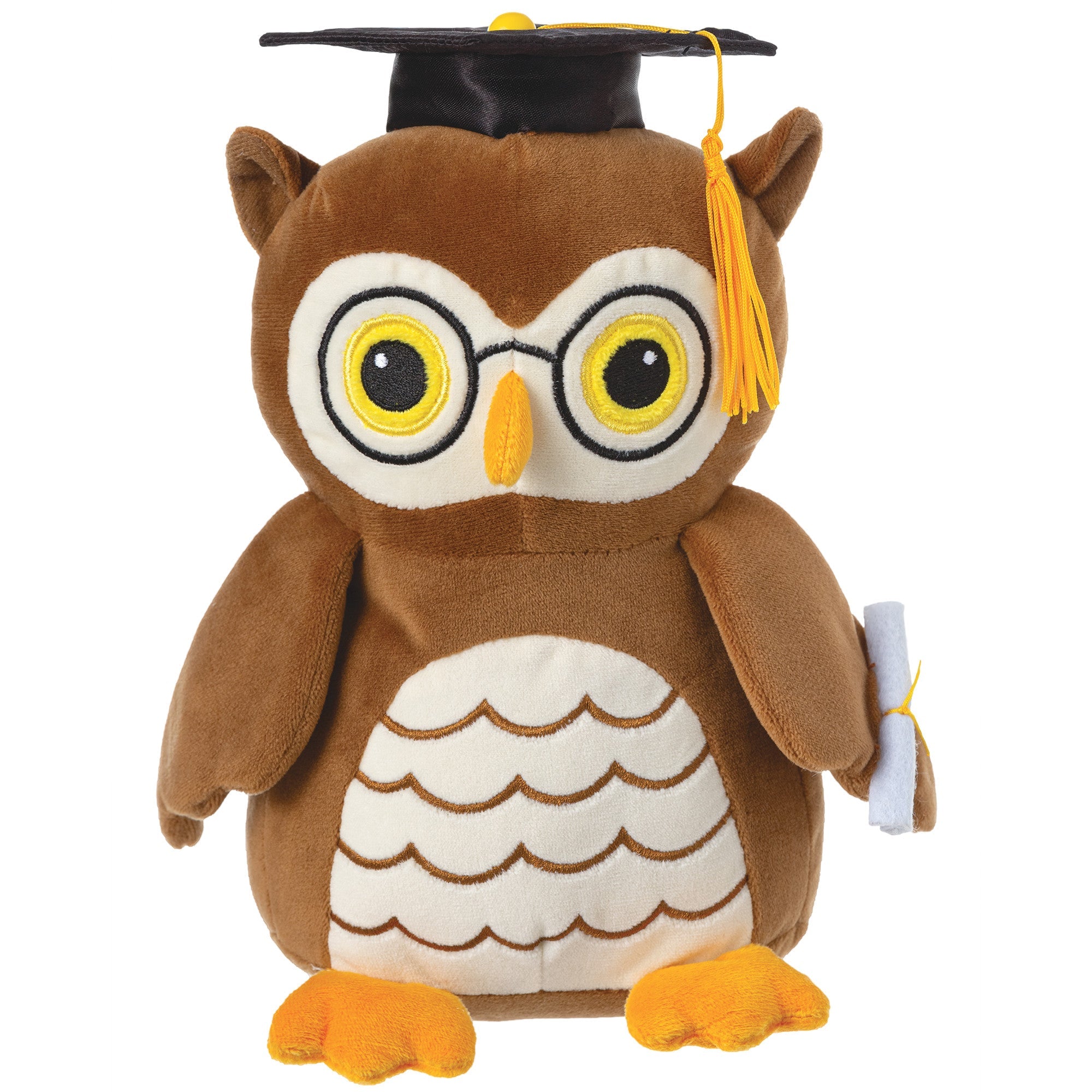 Graduation Owl Balloon Weight Plush 8.5in
