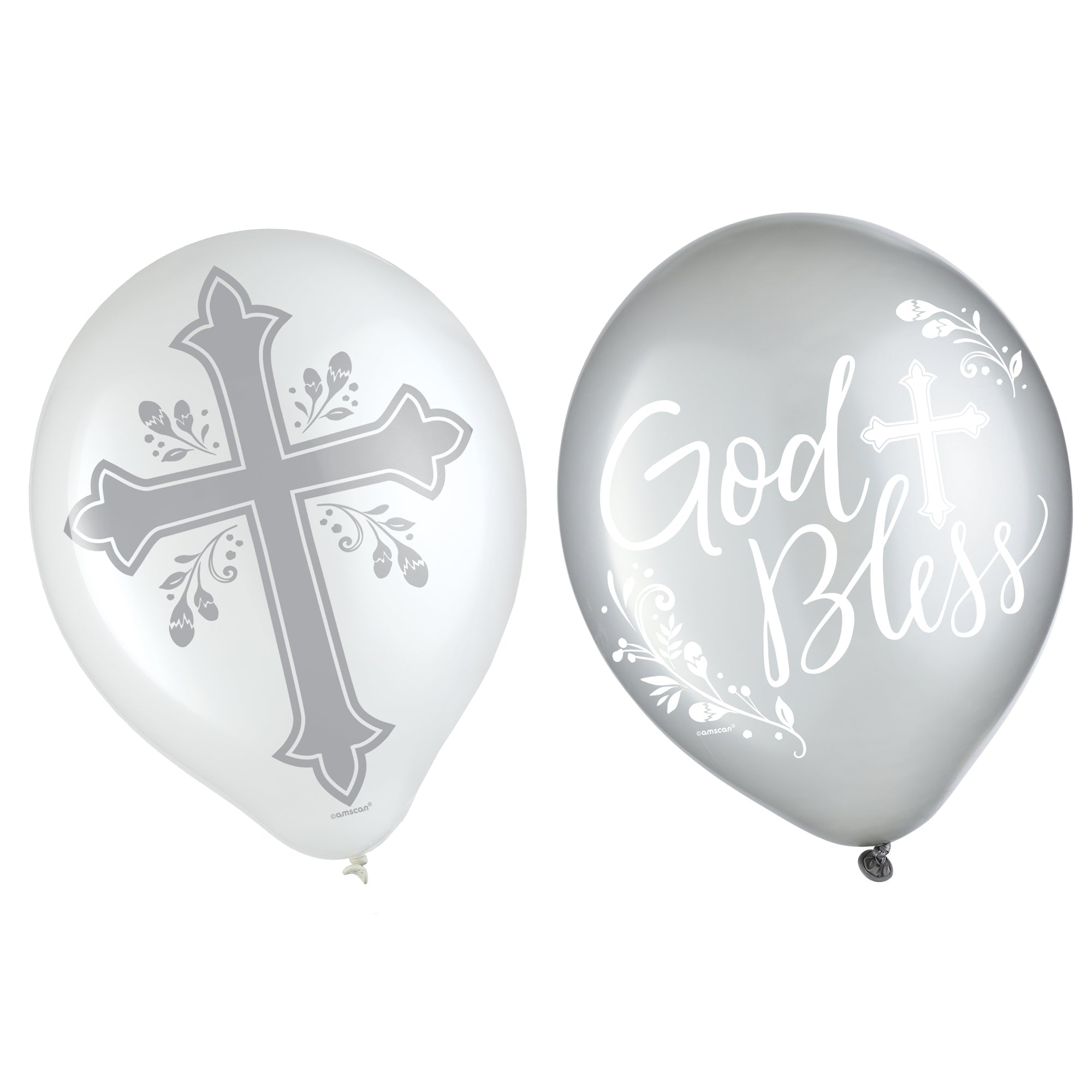 15 Holy Day Printed Latex Balloons  Asst. Colors  12in
